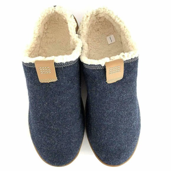 Timberland Mens Torrez Scuff Navy Wool Faux fur Slippers loafers A1SVQ SIZE : 7 main image 8